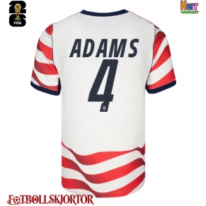 Förenta stater Tyler Adams #4 Hemmatröja VM 2026 Kortärmad
